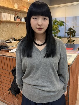 ジュール(JOULE'S) ワイドバング/黒髪ロング/艶カラー