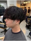 宇都宮メンズカットメンズパーマ波巻きスパイラルパーマツイスパ