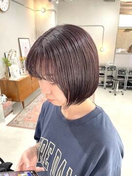 ヘアー アイス カンナ(HAIR ICI Canna) 大人女子におすすめ/ミニボブ/束感カット/コンパクトボブ