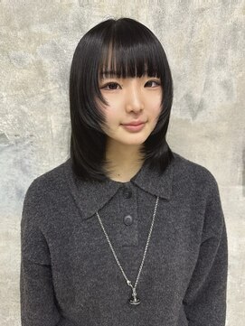 サーカス 町田(circus) ミルクティーブロンド/ダークブルー/デジタルパーマ/町田