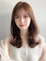 リヤン 表参道(lyann)&nbsp;ワンホンレイヤーデジタルパーマ似合せダークブルーくびれヘア