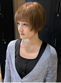 ブリーチなし 透明感グレージュ