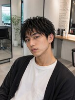 MEN's Baguz MEN'Sカット/ MEN'Sパーマ/ MEN'Sカラー 束感ニュアンスウェーブメンズマッシュ