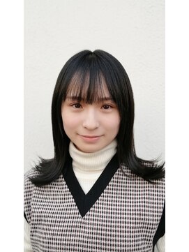 ICH GO向ケ丘遊園店 【清楚系小顔】シースルーバング×艶髪外ハネくびれミディ
