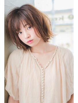 ネオリーブクレア 綱島店(Neolive Krea) ひし形シルエット 大人可愛いナチュラルボブ