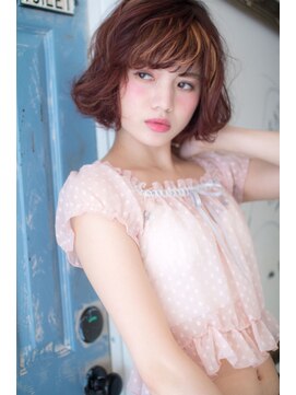 ロンドアベニール 北千住(Lond avenir) 【Lond avenir本田奈穂美】ピンクアッシュミニマムボブ