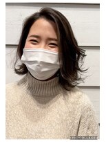 ニューラインギンザ(New-Line 銀座)&nbsp;［金子涼］透明感ベージュハイライトボブ