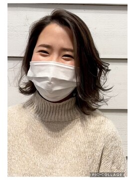 ニューラインギンザ(New-Line 銀座) ［金子涼］透明感ベージュハイライトボブ