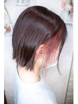 オラ ボーテ(Aura Beaute)&nbsp;20代30代40代イヤリングカラー ラベンダーピンク ショートボブ