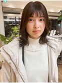 アッシュブラウン×ボブ