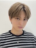センターパートニュアンスパーマメンズパーマ韓国コンマヘア