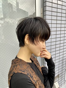 ハルキ ミナト ジャパン オオサカ(HARUKI MINATO japan OSAKA) 40代50代小顔似合わせカットくびレイヤーエモージュ大人可愛い