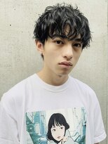 スパイラルパーマニュアンスパーマ刈り上げメンズマッシュパーマ