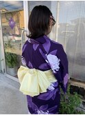 浴衣＋ダウンスタイル