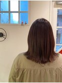 切りっぱなしボブ/エアリーロング/美髪のススメ/ピンクブラウン