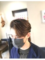 美容室 クリア アップバングショート