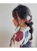 サイド編みおろし