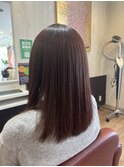 やわらかミディアム×ピンクブラウン【髪質改善】メテオカラー