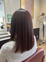 スウィッチグラン(hair salon switch grand) やわらかミディアム×ピンクブラウン【髪質改善】メテオカラー