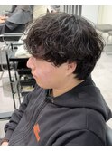 シャドウパーマメンズパーマ緩めパーマ大阪心斎橋