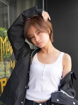 ギークス(GEEKS)&nbsp;【GEEKS渋谷】ナチュラルショートウルフ/ベージュ/小顔/春カラー