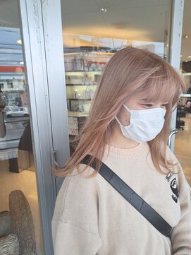 マリーインターナショナル 浦添店(MARIE INTERNATIONAL) ケアブリーチWカラーミルクティーベージュブラウン