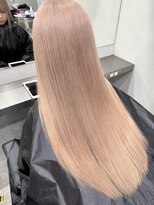 エイチ(H)&nbsp;xブリーチ/イメチェン/ホワイトブロンド/外ハネボブ/美髪/