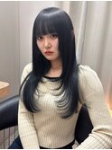 【杉本大地】韓国ヘア/ブルーブラック/レイヤーカット/天神