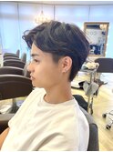 メンズサマーカット/フェザースタイリング