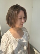 ユウヘアー 本山店(U Hair) 上品ナチュラルハイライトカラー♪/ボブカット