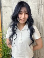 オムズポカ 栄矢場町店(OM's poka)&nbsp;ネイビーカラー/ネイビーブルー/ブリーチ