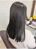 ゴールドクールブラウン全体染め