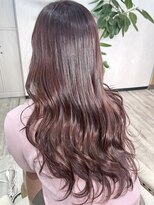 ベルヘアーデザイン 堺東(Belle hair Design)&nbsp;ピンクパープルイルミナカラーレイヤーカットブラウン堺東