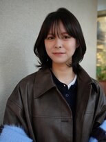 ノラ シブヤ(NORA)&nbsp;ハッシュカットミディアムレイヤーウルフボブ顔まわりレイヤー