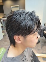メンズ レオ 南森町店(men's LEO)&nbsp;フェザーパーマ×センターパート