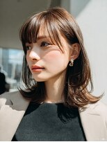 ダル 渋谷/表参道(DAL.)&nbsp;顔周りカットハッシュカットダークブラウンワンホンレイヤー