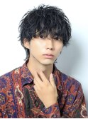 那覇/刈り上げセンターパート/波巻きツイストスパイラル