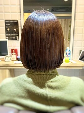 カミケンガレリア(kamiken. galleria) 髪質再生トリートメントでうる艶ボブ【カミケンガレリア/福島】