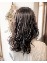 リエットヘアー 西尾市杢左店(Lie-et. hair) きれいめコーデ×ヴェールウェーブ/ミディアム/ココアグレージュ