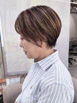 インスヘアー 梅田(INCE HAIR)&nbsp;小顔見えが叶う丸みショートカット30代40代人気