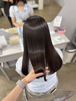 リラクオーレ 三宮 元町(LIRA CUORE) ナチュラルブラウン×髪質改善縮毛矯正
