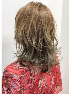 クアトログランシュ 水戸店(QUATRO×GranCieux) ベージュグラデカラーエアリーグレージュ★QUATRO★