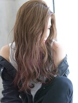 ヘアアンドメイク アリス(hair&make ALICE produce by COLT) ハイライト×アッシュベージュ×アクセサリーカラー×ピンク