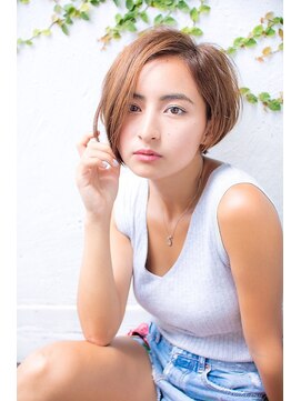 ロンドローズ 名古屋(Lond damaskRose) 【Lond damaskRose】川瀬賢翁 耳かけフェミニンショート