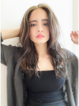 チョビー 銀座(chobii) [桜井]前髪ハイライトグレージュイルミナカラー