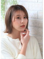 ソア 武蔵小杉(SOAR) 切りっぱなしグラボブロングボブ濡れ髪ウルフパーマネオウルフ