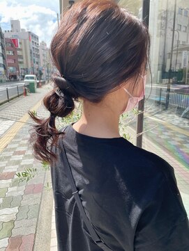 ヘアーエスクールフェイス(hair S. COEUR face) 大人かわいいヘアアレンジ/ブラウン系カラー
