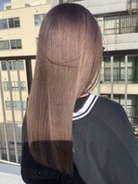 ハンナ 名古屋(HANNAH)&nbsp;髪質改善　ダークベージュ　サラ艶