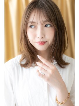 カバーヘア イヴ 戸頭店(COVER HAIR EVE) 大人かわいいバリアージュくせ毛風くびれヘアY戸頭20代30代40代