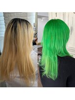 クラン ヘアーアンドスタジオ(CLAN hair & studio)&nbsp;#沖縄美容室#沖縄ハイトーン#沖縄エクステ#プルエクステ